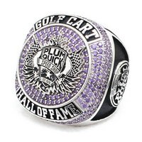 Golf Cart Hall of Fame Custom ring